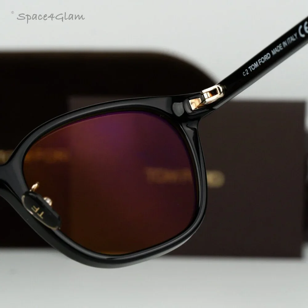 Tom Ford Men Sunglasses Black Light Brown Square FT0978-D/S Eco 01E BRAND NEW